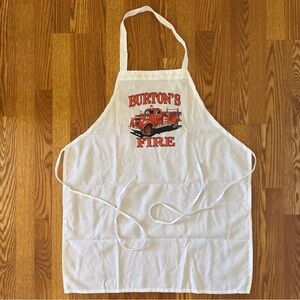 Burton's Fire White Apron